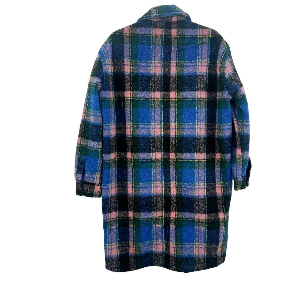 BLANKNYC Women's The Comeback Plaid Long Shacket Size M NWT - Picture 5 of 10
